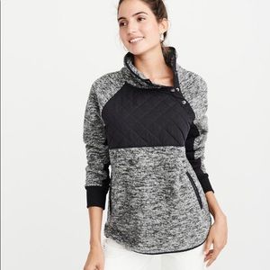Abercrombie and Fitch Asymmetrical Snap Fleece